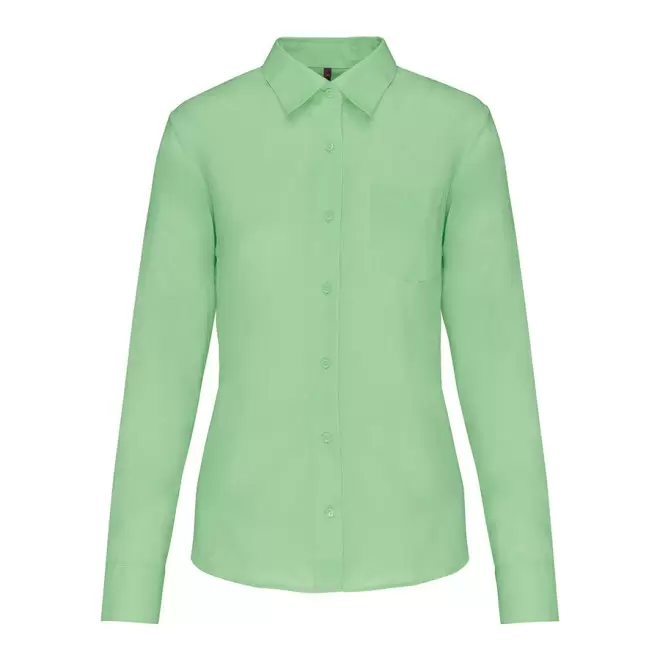 CHEMISE PUBLICITAIRE FEMME ML 'KARIBAN' - vert pistache
