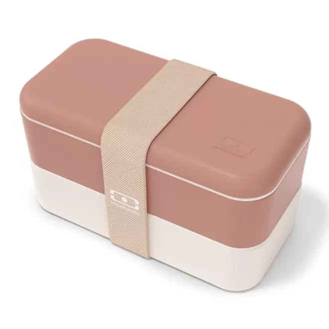 LUNCH BOX PERSONNALISABLE PUBLICITAIRE MB ORIGINAL MONBENTO® 'OLBY' - rose