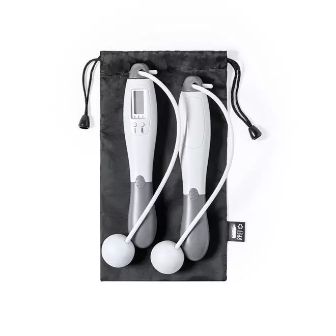 CORDE A SAUTER DIGITALE PERSONNALISABLE 'DIGISSO' - blanc