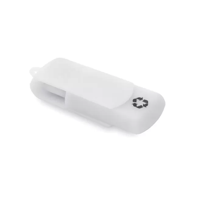 CLE USB PUBLICITAIRE 'RECYCLOFLASH' 1 GO A 8 GO - blanc