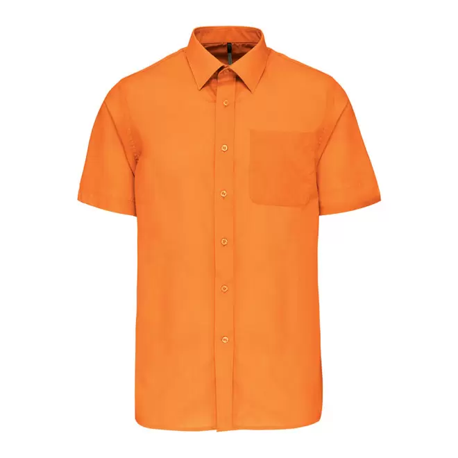 CHEMISE MANCHES COURTES PUBLICITAIRE HOMME 'KARIBAN' - orange