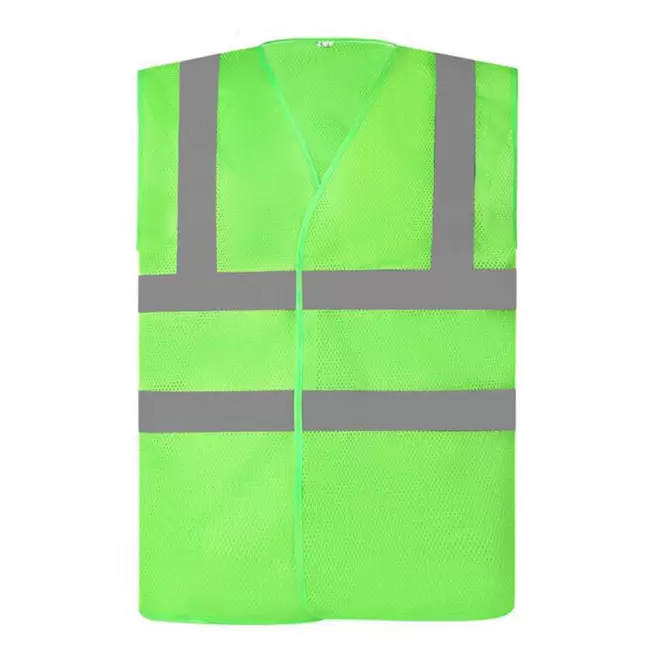 GILET DE SECURITE PERSONNALISABLE YOKO® 'ARMILLO MESH RPET' - citron vert