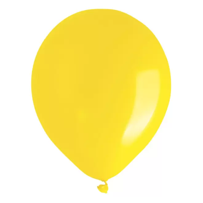 LOT DE 100 BALLONS DE BAUDRUCHE PUBLICITAIRES ø25 CM 'LUFT' - jaune