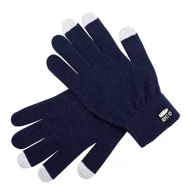 GANTS TACTILES PERSONNALISABLES 'GANOU RPET' - bleu marine