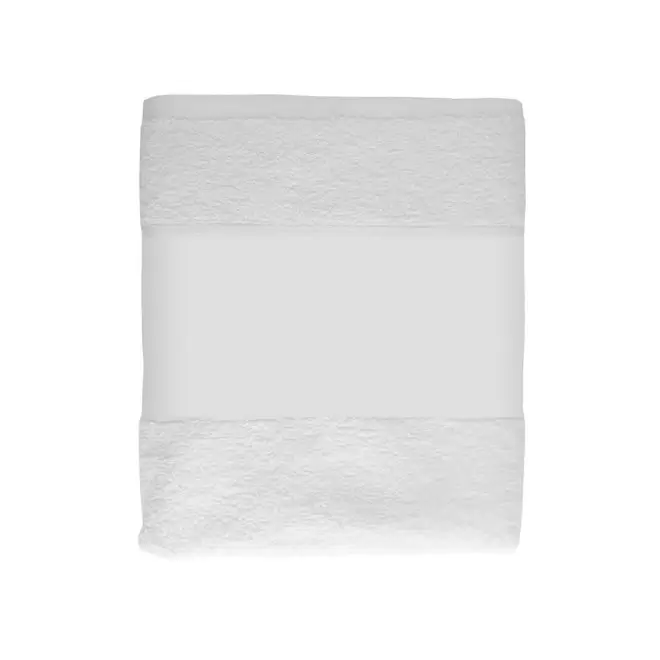 SERVIETTE PERSONNALISABLE SUBLIMATION 50x100 'LITO' - blanc