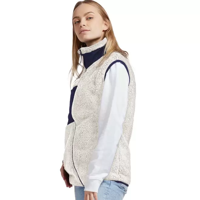BODYWARMER PERSONNALISABLE FEMME SHERPA MUSTAGHATA® 'ONKA' - écru