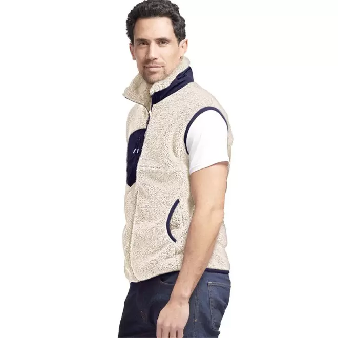 BODYWARMER PERSONNALISABLE HOMME SHERPA MUSTAGHATA® 'INUIT - écru