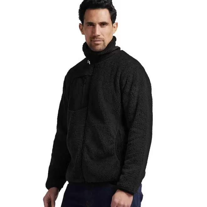 VESTE PERSONNALISABLE SHERPA HOMME MUSTAGHATA® 'RIWAK' - noir