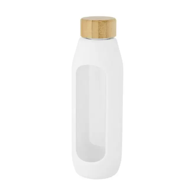 BOUTEILLE PERSONNALISEE VERRE BOROSILICATE 'SILIGRIP' RAPIDE 4J - blanc