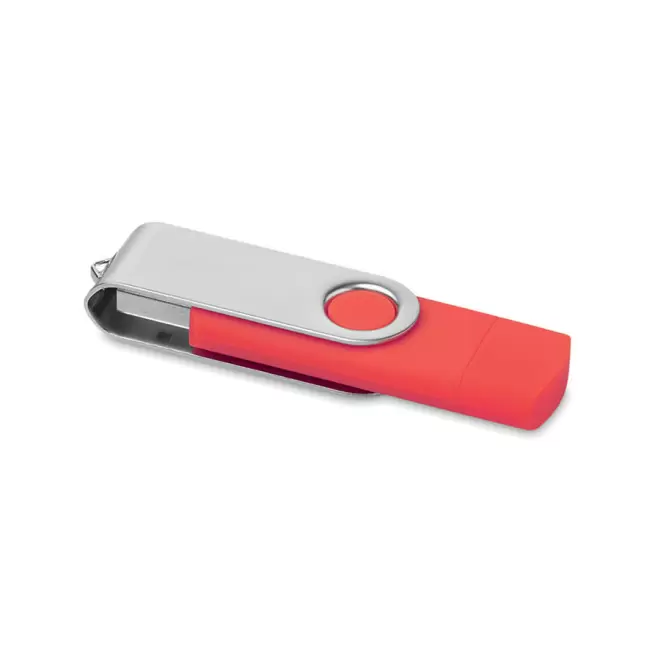 CLE USB OTG PERSONNALISABLE AVEC TYPE C ' TWISTER MATE' 4GO A 32GO - rouge
