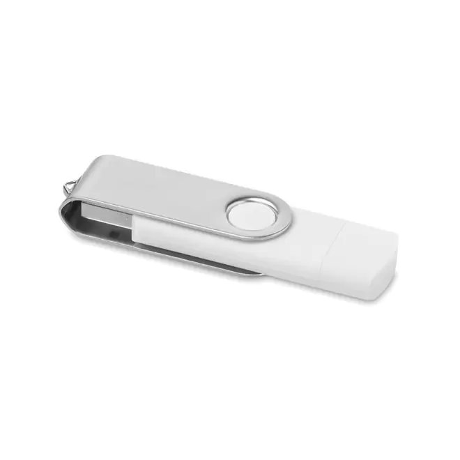 CLE USB OTG PERSONNALISABLE AVEC TYPE C ' TWISTER MATE' 4GO A 32GO - blanc