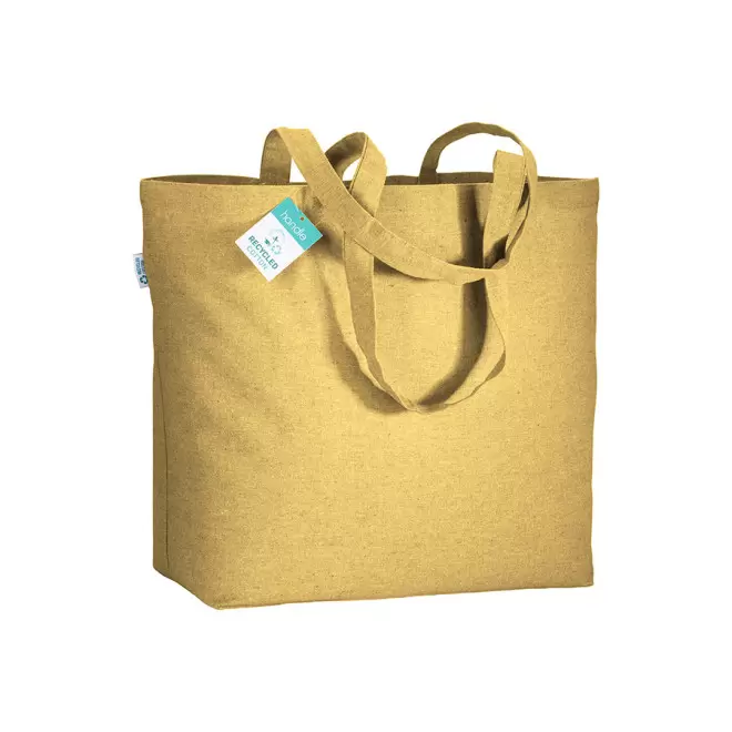 SAC COTON RECYCLE PERSONNALISABLE 190G 'DELICIAS' - jaune