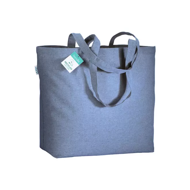 SAC COTON RECYCLE PERSONNALISABLE 190G 'DELICIAS' - bleu royal