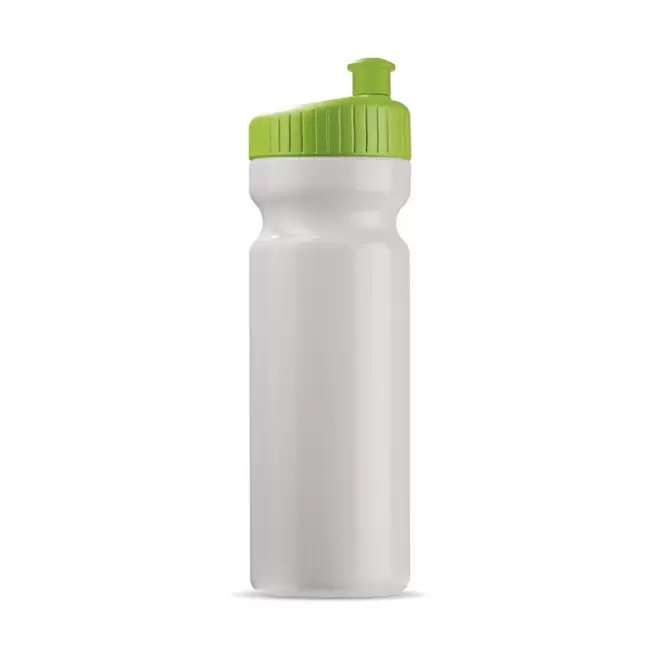 GOURDE OPAQUE PERSONNALISABLE 750ML 'TRAIL' 4J - blanc/vertclair