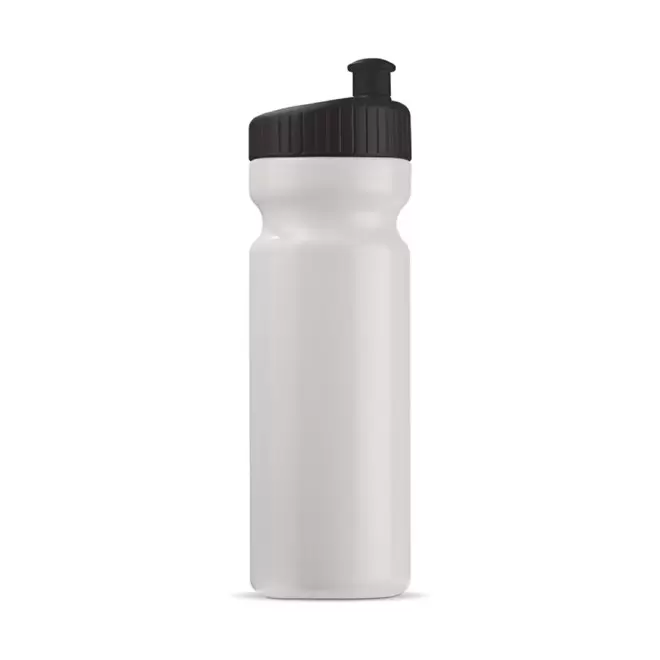 GOURDE OPAQUE PERSONNALISABLE 750ML 'TRAIL' 4J - blanc/noir