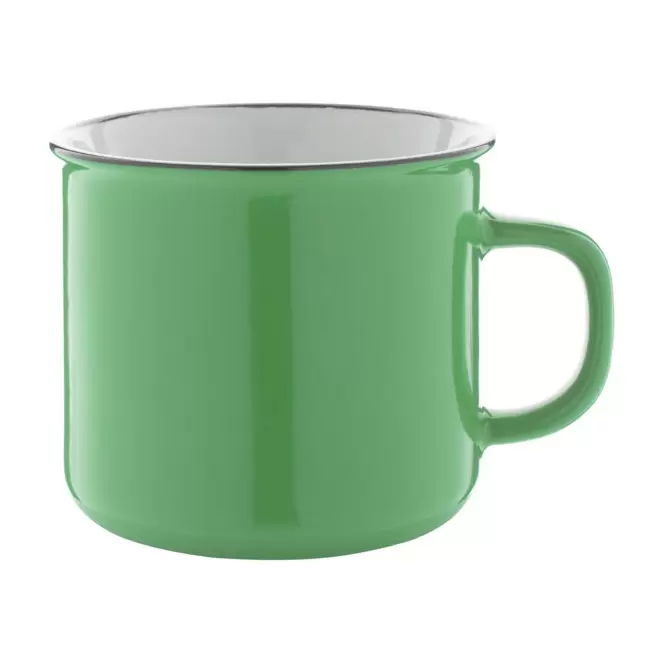 MUG PUBLICITAIRE EN CÉRAMIQUE DESIGN VINTAGE 'RONSIO' - vert clair