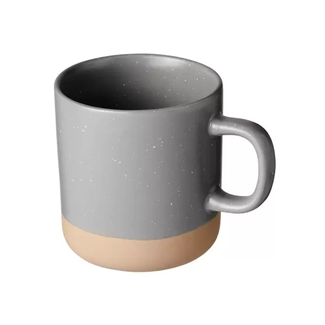 MUG PERSONNALISABLE EN CÉRAMIQUE 'POUNTO' - gris