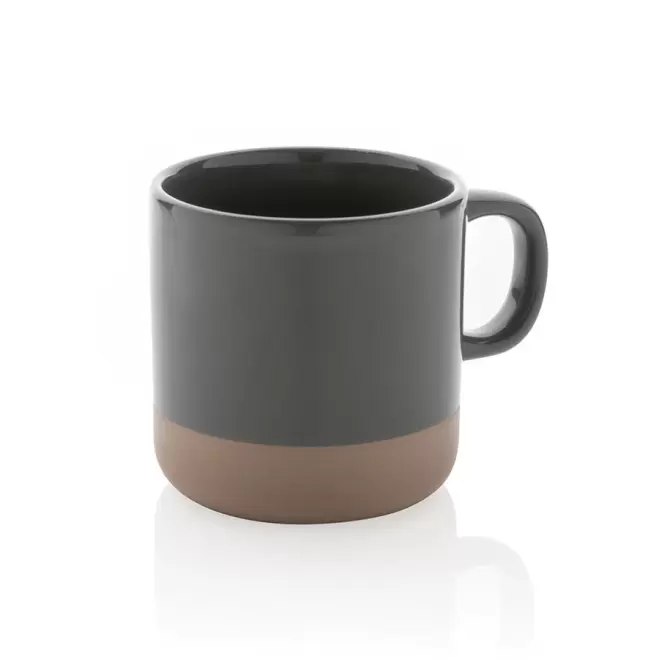 MUG PERSONNALISABLE EN CÉRAMIQUE 'POUKKA' - gris