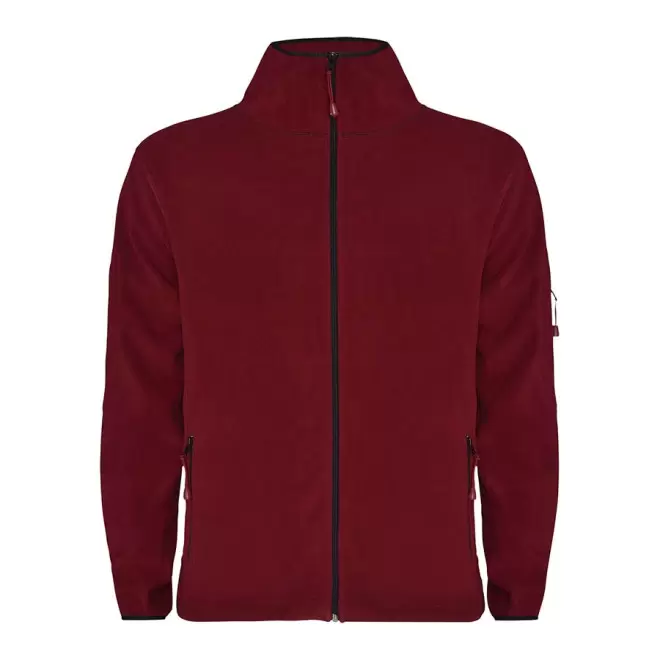 VESTE POLAIRE PERSONNALISÉE HOMME 'LUCIANO' - grenat