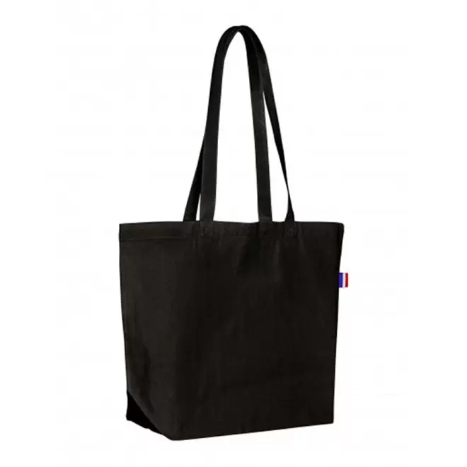 SAC COTON COLORE PUBLICITAIRE 220G 'FLORENT' - noir