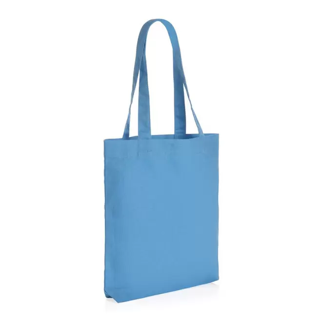 TOTE-BAG PERSONNALISABLE EN TOILE RECYCLE 285G/M² 'OSTU' - bleu clair