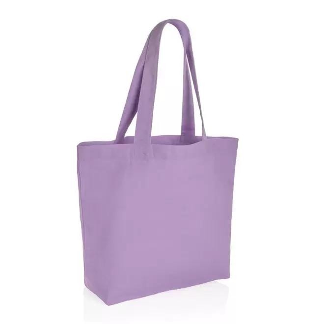 SAC SHOPPING PERSONNALISÉ EN TOILE 'BAKO' - lavande