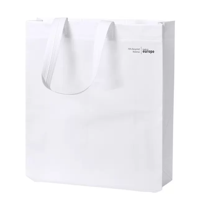 SAC PUBLICITAIRE RECYCLÉ 120G/M² 'ADEM' - blanc