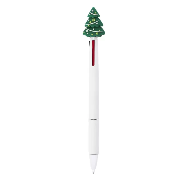 STYLO MULTICOLORE PERSONNALISABLE 'XMAS' - vert