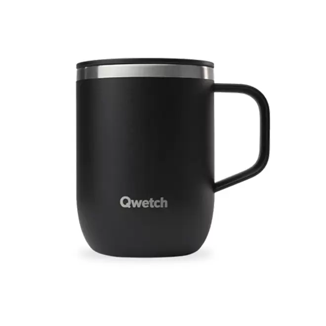 MUG ISOTHERME QWETCH PERSONNALISABLE 'TISANIERE MINI' - noir