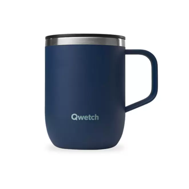 MUG ISOTHERME QWETCH PERSONNALISABLE 'TISANIERE MINI' - bleu nuit