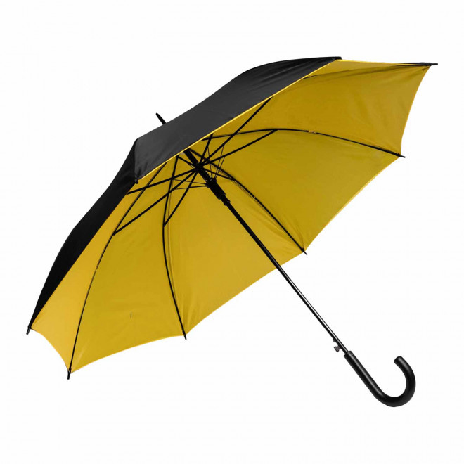 PARAPLUIE PERSONNALISABLE AUTOMATIQUE 'INVERNESS' - noir/jaune