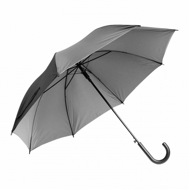 PARAPLUIE PERSONNALISABLE AUTOMATIQUE 'INVERNESS' - noir/gris