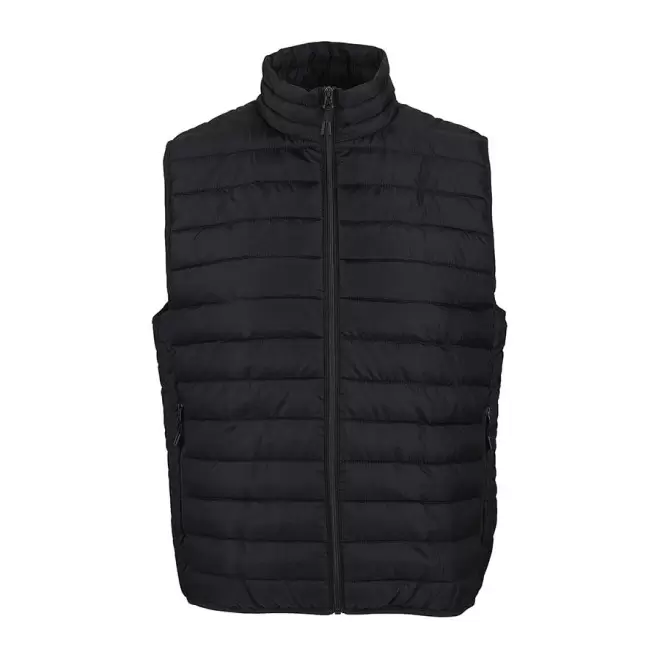 DOUDOUNE SANS MANCHES PERSONNALISABLE HOMME 'STREAM BW' - noir