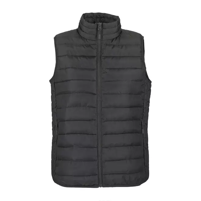 DOUDOUNE SANS MANCHES PERSONNALISABLE FEMME 'STREAM BW' - gris anthracite