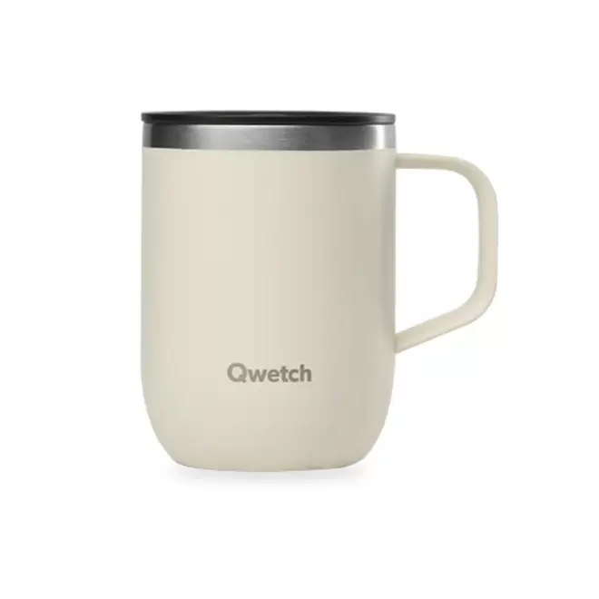 MUG ISOTHERME QWETCH PERSONNALISABLE 'TISANIERE MINI' - sable