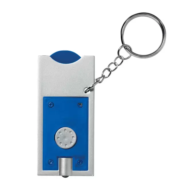 PORTE-CLÉS PUBLICITAIRE LAMPE JETON 'ALLEGRO' - bleu