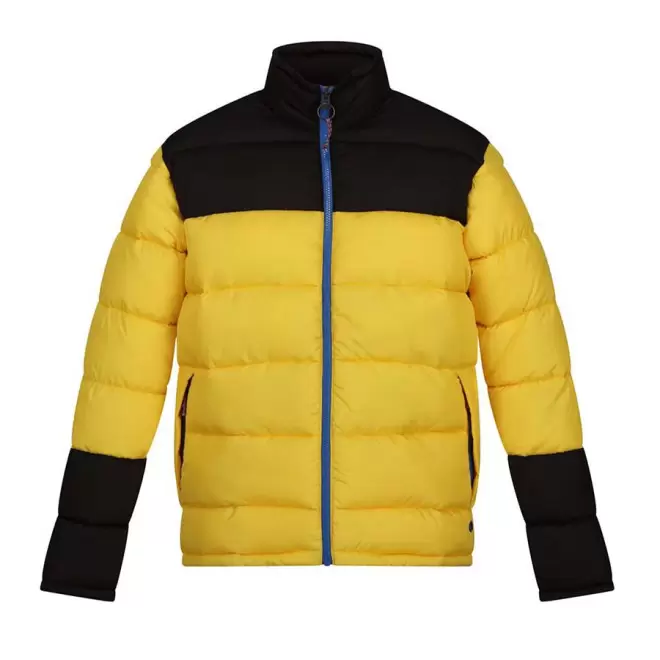DOUDOUNE PERSONNALISÉE MIXTE REGATTA® 'PUFJACK' - noir/jaune