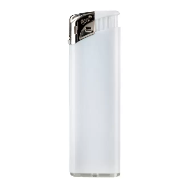 BRIQUET PERSONNALISÉ RECHARGEABLE PIEZO 'SATURNE' - blanc