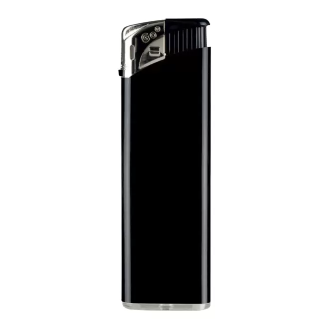 BRIQUET PERSONNALISÉ RECHARGEABLE PIEZO 'SATURNE' - noir