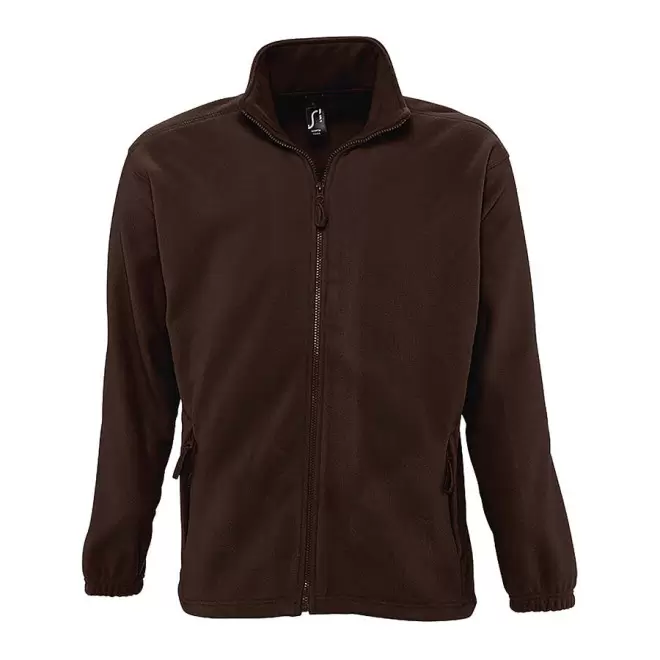 VESTE POLAIRE PUBLICITAIRE ZIPPEE HOMME 'NORTH' EXPRESS 72H - chocolat