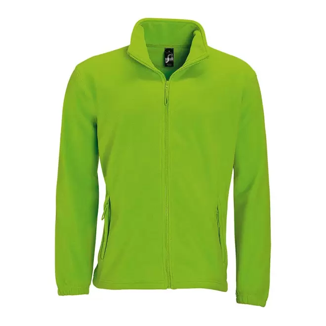 VESTE POLAIRE PUBLICITAIRE ZIPPEE HOMME 'NORTH' EXPRESS 72H - citron vert