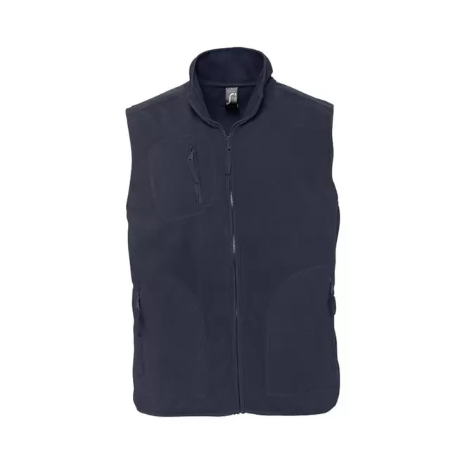 BODYWARMER PUBLICITAIRE POLAIRE MIXTE 'NORWAY' 320 GR/M² 72H - bleu marine