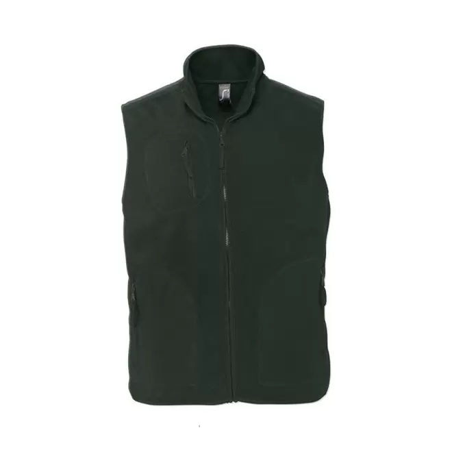 BODYWARMER PUBLICITAIRE POLAIRE MIXTE 'NORWAY' 320 GR/M² 72H - vert sapin