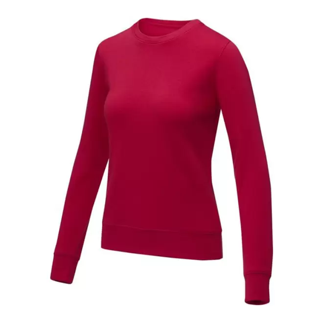 SWEAT PUBLICITAIRE COL ROND FEMME 'ZERIO' 4J - rouge