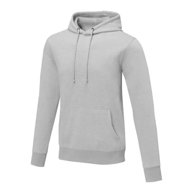 SWEAT PUBLICITAIRE CAPUCHE HOMME 'ZERIA' 4J - gris clair