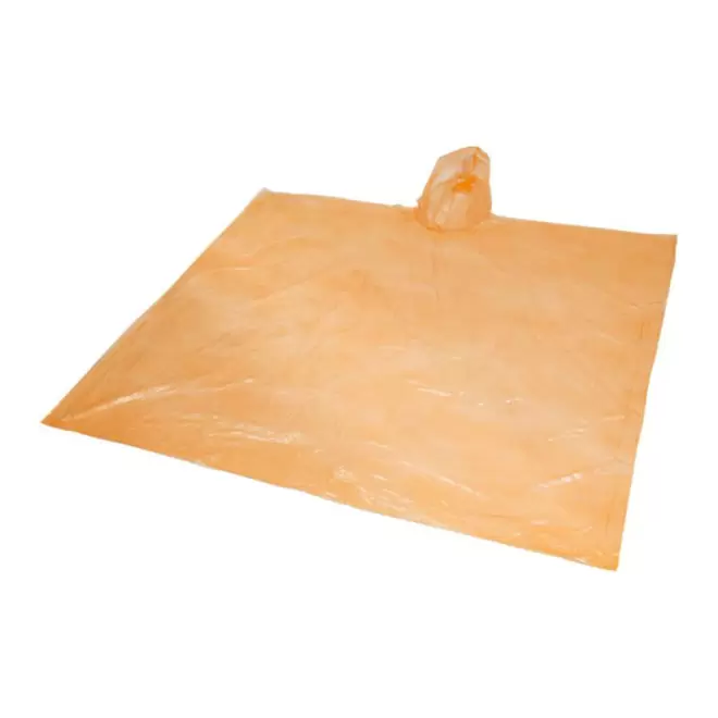 PONCHO PUBLICITAIRE TRANSPARENT 'HIGHLAND' RAPIDE 4 JOURS - orange