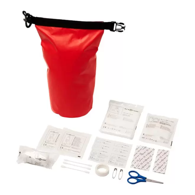 TROUSSE DE SECOURS PERSONNALISABLE ETANCHE 'KARL' 4J - rouge