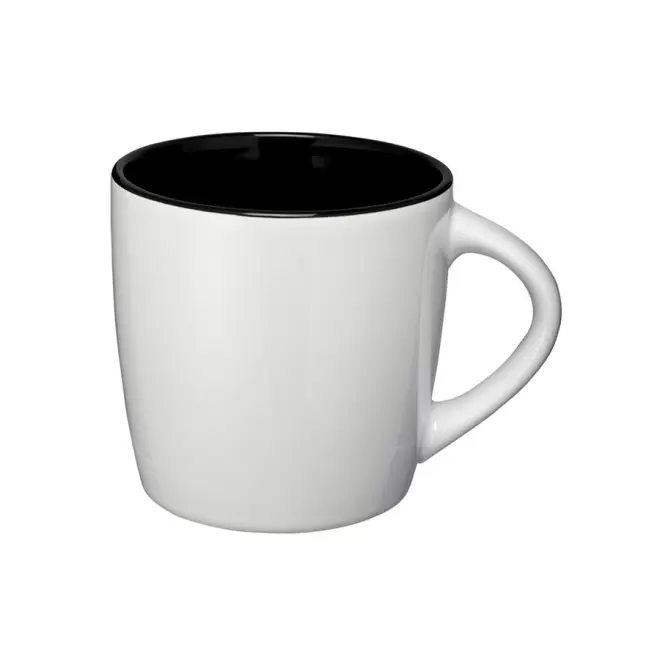 MUG PERSONNALISÉ EN CÉRAMIQUE 'COLLY BLANC' - blanc/noir