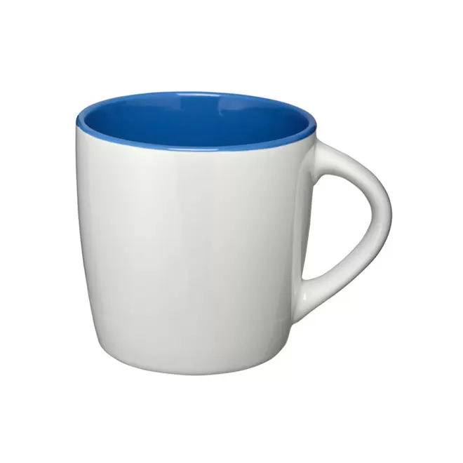 MUG PERSONNALISÉ EN CÉRAMIQUE 'COLLY BLANC' - blanc/bleu