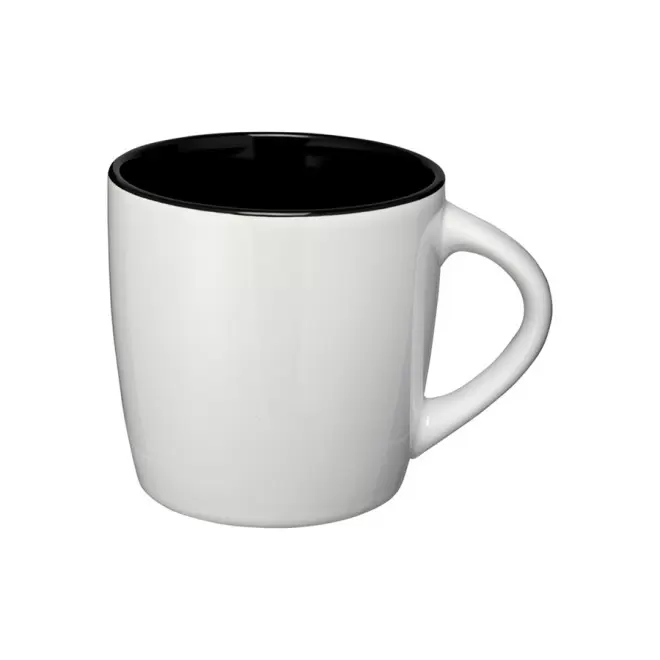 MUG PERSONNALISÉ EN CÉRAMIQUE 'COLLY' RAPIDE 4 JOURS - blanc/noir